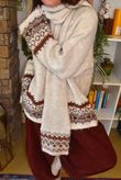 Moorland Fair Isle Scarf Oatmeal